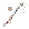 Gemstone Glass Sun Catcher Pendant HJEW-JM04656-3