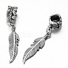 Tibetan Style Alloy European Dangle Charms X-PALLOY-N0116-001AS-1