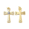 Brass Micro Pave Cubic Zirconia Pendants KK-E068-VB264-1-1