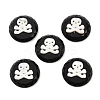 Natural Black Onyx(Dyed & Heated) with Natural White Shell Pendants SSHEL-B006-09-1