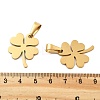 Ion Plating(IP) 304 Stainless Steel Pendants STAS-I135-31G-3
