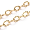 Brass Textured Cable Chains CHC-G005-25G-4