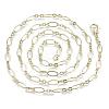 Brass Cable Chains Necklace Making MAK-S072-16B-14KC-2