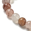 Natural Chalcedony Round Beaded Stretch Bracelets for Women BJEW-C077-01-2