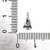 Brass Micro Pave Cubic Zirconia Pendants KK-D356-08G-P-3