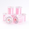Pearl Pink Stretch Elastic Beading Wire String X-EW-S002-20-1