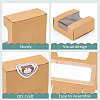 Square Paper Storage Gift Boxes with Clear Visible Window LS-CON-WH0095-65A-4