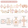 40Pcs 20 Styles Alloy Enamel Pendants ENAM-SC0010-01-2