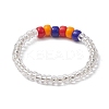 5Pcs Glass Seed Beads Stretch Rings for Women RJEW-JR00734-5