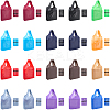 20Pcs 12 Colors Reusable Polyester Supermarket Shopping Tote Bags ABAG-CN0001-50-1