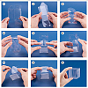 Transparent Plastic PET Box Gift Packaging CON-WH0052-8x8cm-5