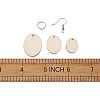 DIY Unfinished Wooden Pendant Earring Making Kits DIY-YS0001-17-7