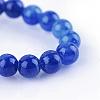 Natural Dyed Yellow Jade Gemstone Bead Strands G-R271-8mm-Y22-1