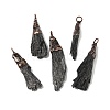 Natural Black Tourmaline Nuggets Big Pendants G-C190-01-1
