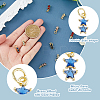 16PCS 8Colors Brass Cubic Zirconia Charms KK-DC0003-77-4