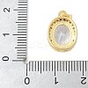 Brass Micro Pave Cubic Zirconia Pendants KK-K298-40G-3