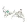 Bohemian Synthetic Turquoise Cattle Pendants FIND-Z112-01AS-05-2