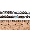 AB Color Plated Transparent Glass Beads Strands GLAA-G127-01-02U-2