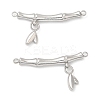 Non-Tarnish 304 Stainless Steel Connector Charms X-STAS-Z041-32P-1