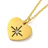 304 Stainless Steel Pendant Necklaces NJEW-M099-01C-G-1