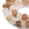 Natural Red Hematoid Quartz/Ferruginous Quartz Beads Strands G-K380-A04-01-4