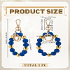 1Pc Zinc Alloy & Silicone Mobile Phone Straps HJEW-LP0002-47B-2