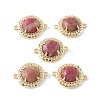 Natural Rhodonite Faceted Connector Charms G-H323-03G-14-1