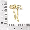 Rack Plating Brass Micro Pave Clear Cubic Zirconia Pendants KK-H463-12G-3