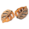 Autumn Theme Resin & Walnut Wood Pendants X-RESI-S389-003A-A01-2