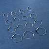 32Pcs 4 Styles Iron Huggie Hoop Earring Findings IFIN-FS0001-49B-10
