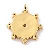 Eco-Friendly Brass Micro Pave Clear Cubic Zirconia Pendants ZIRC-C027-06G-01-RS-2