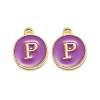 Golden Plated Alloy Enamel Charms LS-ENAM-Q437-12P-1