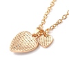 BFF/Best Friends Forever Alloy Pendant Necklaces NJEW-K124-01G-02-3