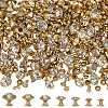 280 Sets 7 Styles Iron & Brass Double Cap Rivets KK-FG0001-19G-1