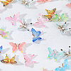 120Pcs 12 Colors Butterfly Resin Cabochon MRMJ-FH0001-44-5