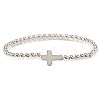 Brass & 304 Stainless Steel Beads Stretch Bracelets Set LS-EI7625-4-1