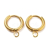 304 Stainless Steel Huggie Hoop Earring Findings STAS-Z047-15G-1