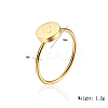 Stylish 304 Stainless Steel Flat Round with Star Ring for Women's Daily Wear GH9687-3-1