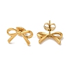 Ion Plating(IP) 304 Stainless Steel Bowknot Stud Earrings for Women EJEW-Z066-14G-2