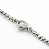 Box Chains Necklace for Men X-NJEW-F027-02-2mm-3
