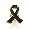 Awareness Ribbon Alloy Enamel Lapel Pins for Backpack Clothes JEWB-N009-03G-1