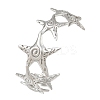 304 Stainless Steel Cuff Bangles for Women BJEW-P370-01P-2