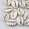 Printed Cowrie Shell Beads X-SHEL-S274-02F-1