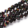 Electroplated Synthetic Non-magnetic Hematite Beads Strands G-T139-62G-1