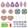 DIY Diamond Acrylic Evil Eye Theme Earrings Kit DIY-TA0005-71-2