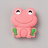 Frog Food Grade Eco-Friendly Silicone Focal Beads SIL-WH0006-29C-1