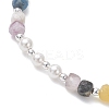 Natural Mixed Gemstone Beaded Stretch Bracelets for Women BJEW-JB13199-01-4