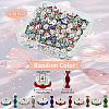 400Pcs Brass Acrylic Rhinestone Spacer Beads RB-SP0001-09A-2