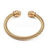 Ion Plating(IP) 304 Stainless Steel Cuff Bangles for Women STAS-M023-11G-3