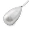 304 Stainless Steel Teardrop Pendant Open Cuff Necklaces for Women NJEW-R003-02P-02-4